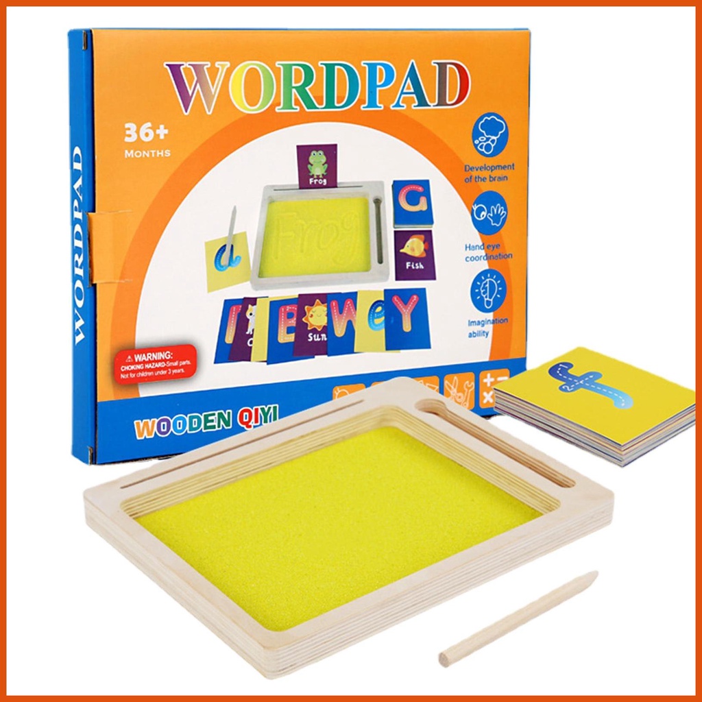 Montessori Sand Tray for Letters Sand Scraping Box for Writing Letters ...