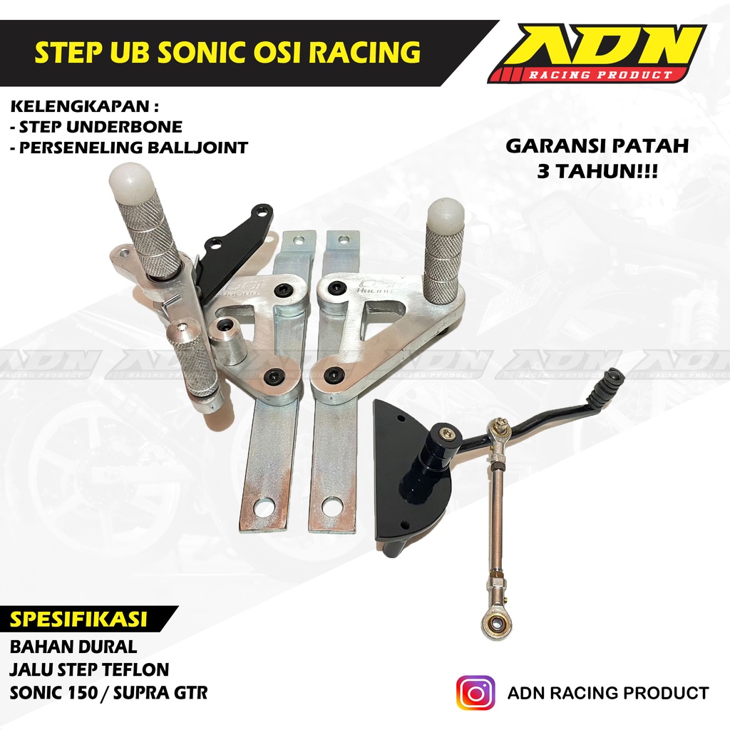 Step Underbone OSI Racing Dural Honda Sonic Supra GTR Package Including ...