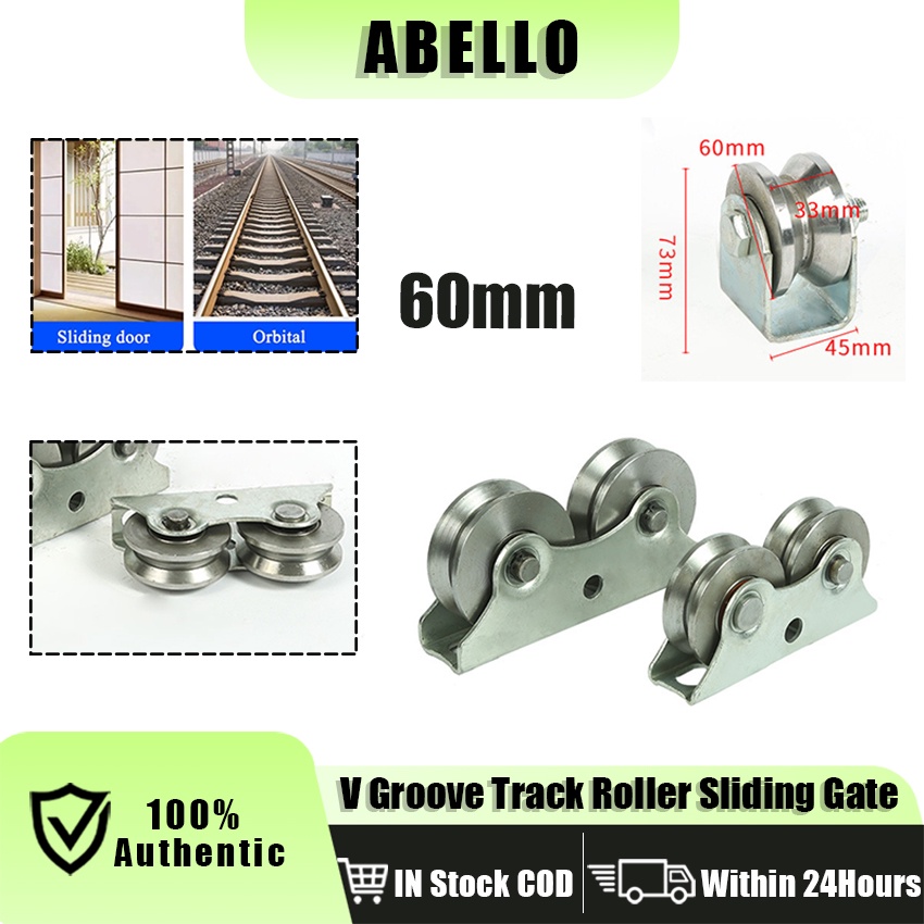Single/ Dual V Groove Sliding door track rail roller wheel Stainless ...