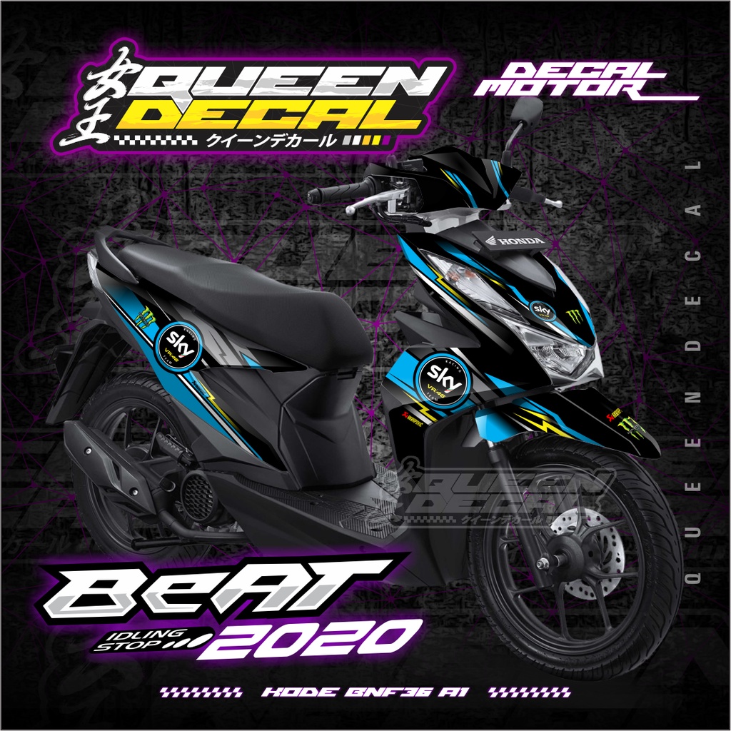 Custom Design DECAL Sticker BEAT DELUXE/BEAT FACELIFT 2020-2022 - BNF ...