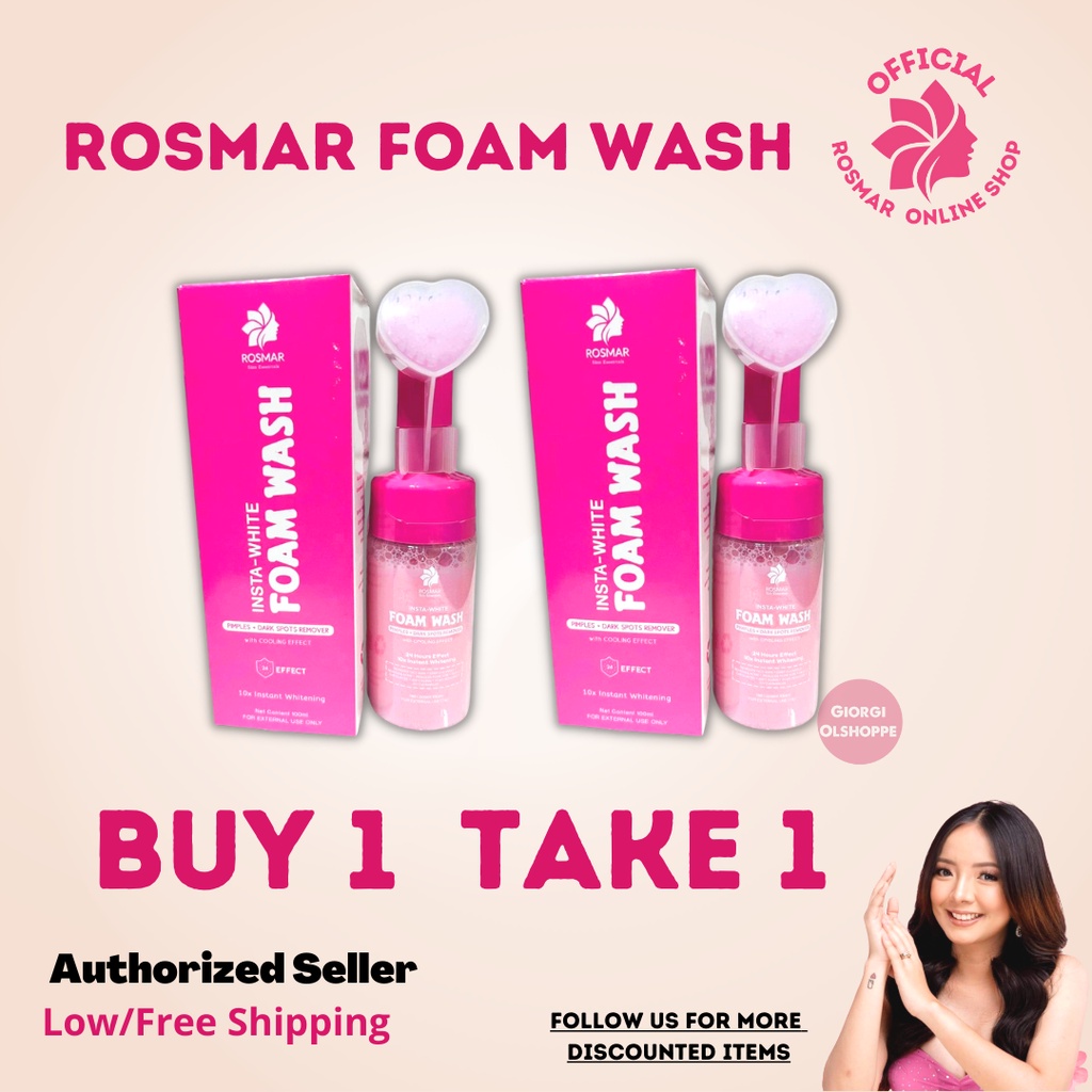 Buy 1 Take 1 Rosmar Foam Wash 100ml with cooling effect deep