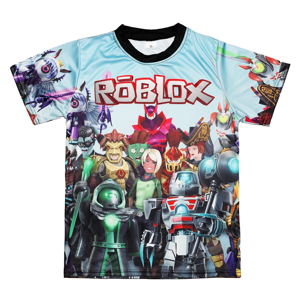 Roblox T-shirt Kids Game 3D Sandbox tshirt Clothes Cartoon Unisex Boys ...