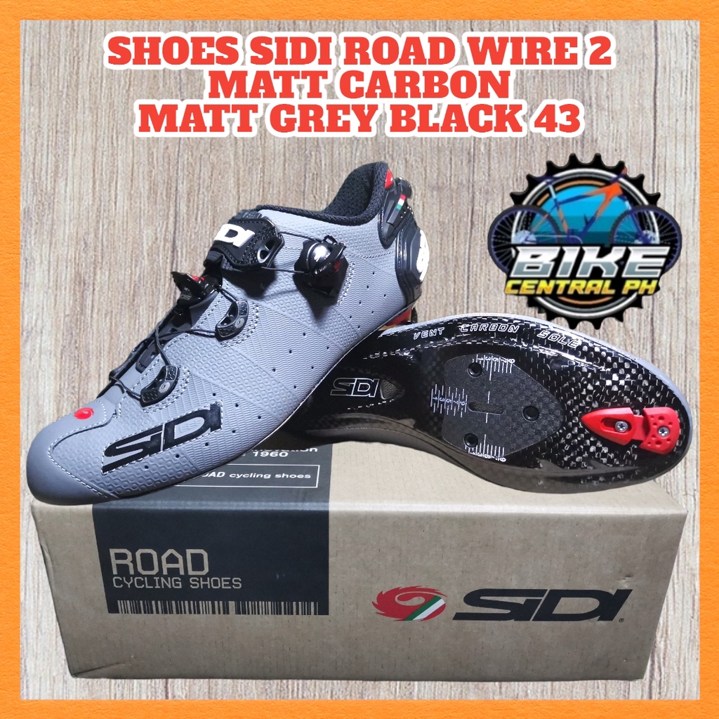 SHOES SIDI WIRE 2 MATT CARBON Shopee Philippines