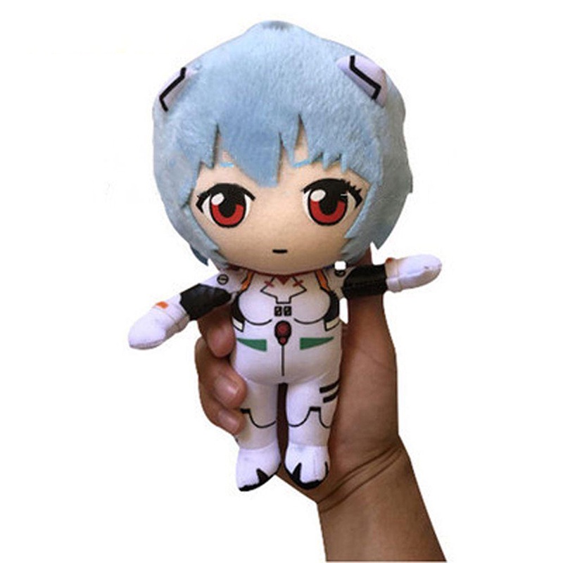 Cute Rei Plush Toy Doll Anime 22cm Kawaii Ray Ayanami Stuffed Plushies ...