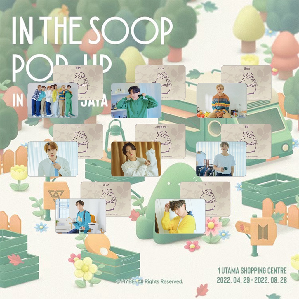 Kpop Bangtan Boys In The Soop Pop Up Store Photocard for ARMY Gift