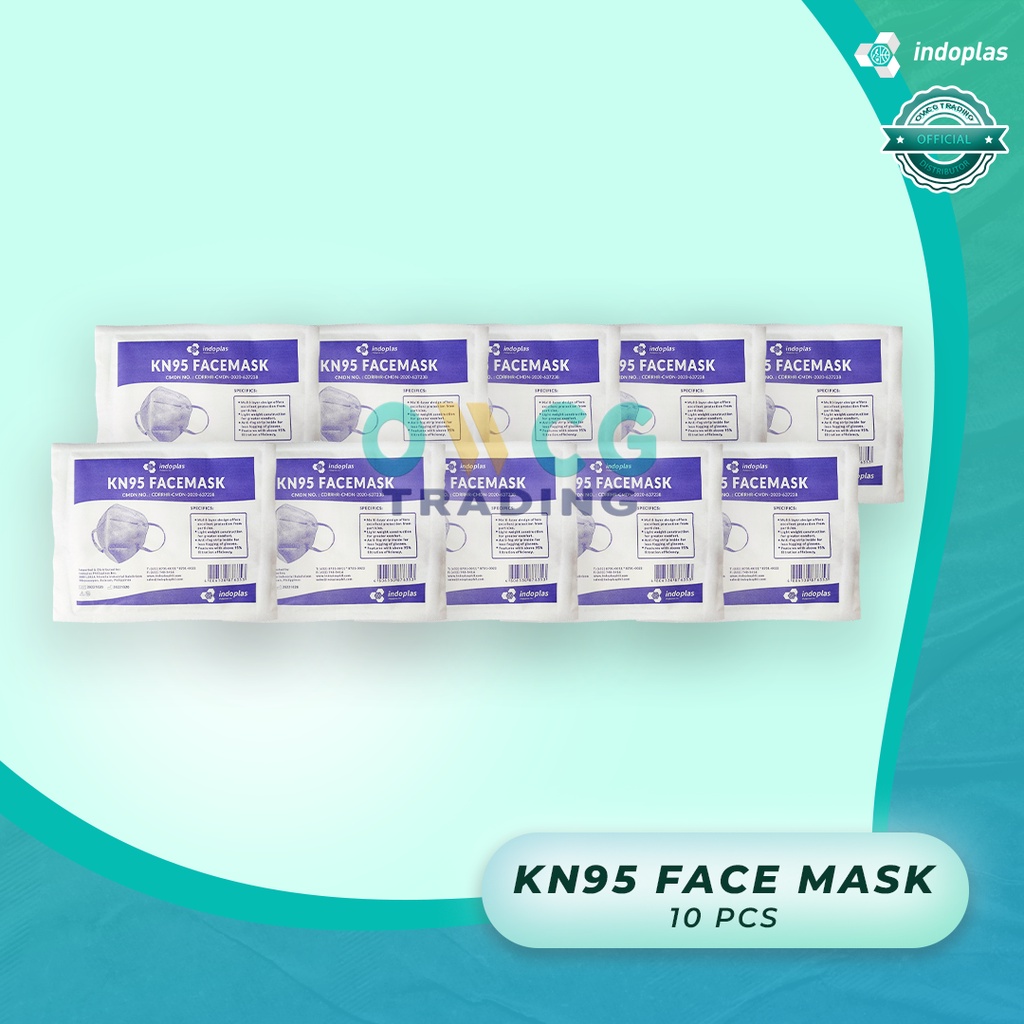 [24 HOURS SHIPOUT] Indoplas KN95 Face Mask 10 pcs, 25 pcs, 50pcs