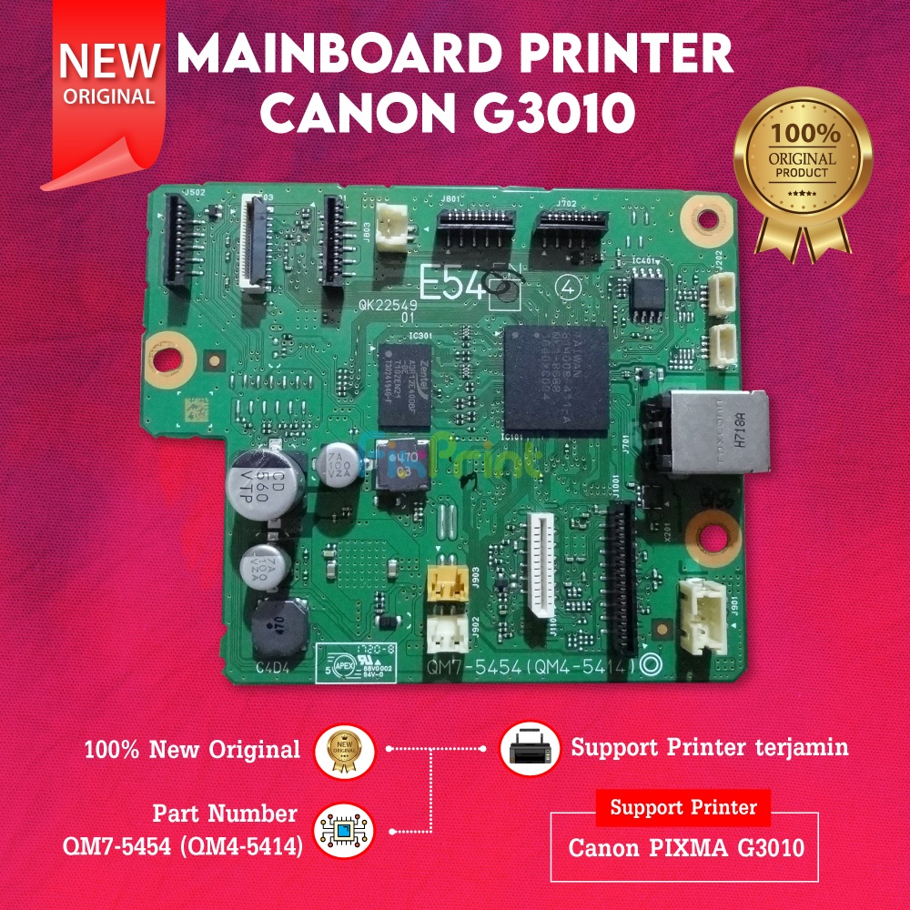 Canon G3010 Printer Mainboard, Canon G3010 QM75452 (QM45433) Board
