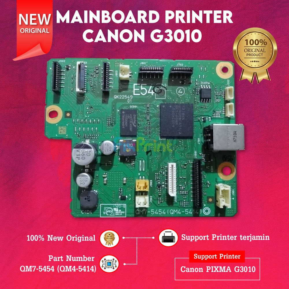 Canon G3010 Printer Mainboard, Canon G3010 QM7-5452 (QM4-5433) Board ...