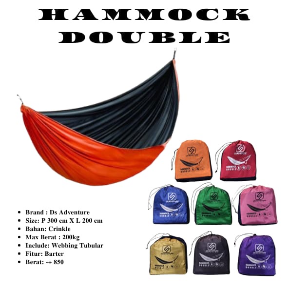 Hammock Double Layer Ds Adventure jumbo hammock 2person hammock