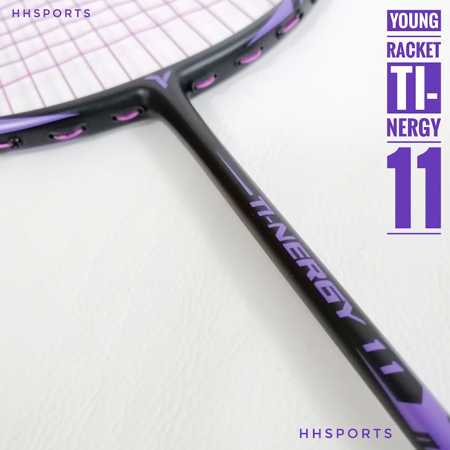 YOUNG Racket TI-NERGY 11 ( Free String and Grip ) Black/Purple | Shopee ...