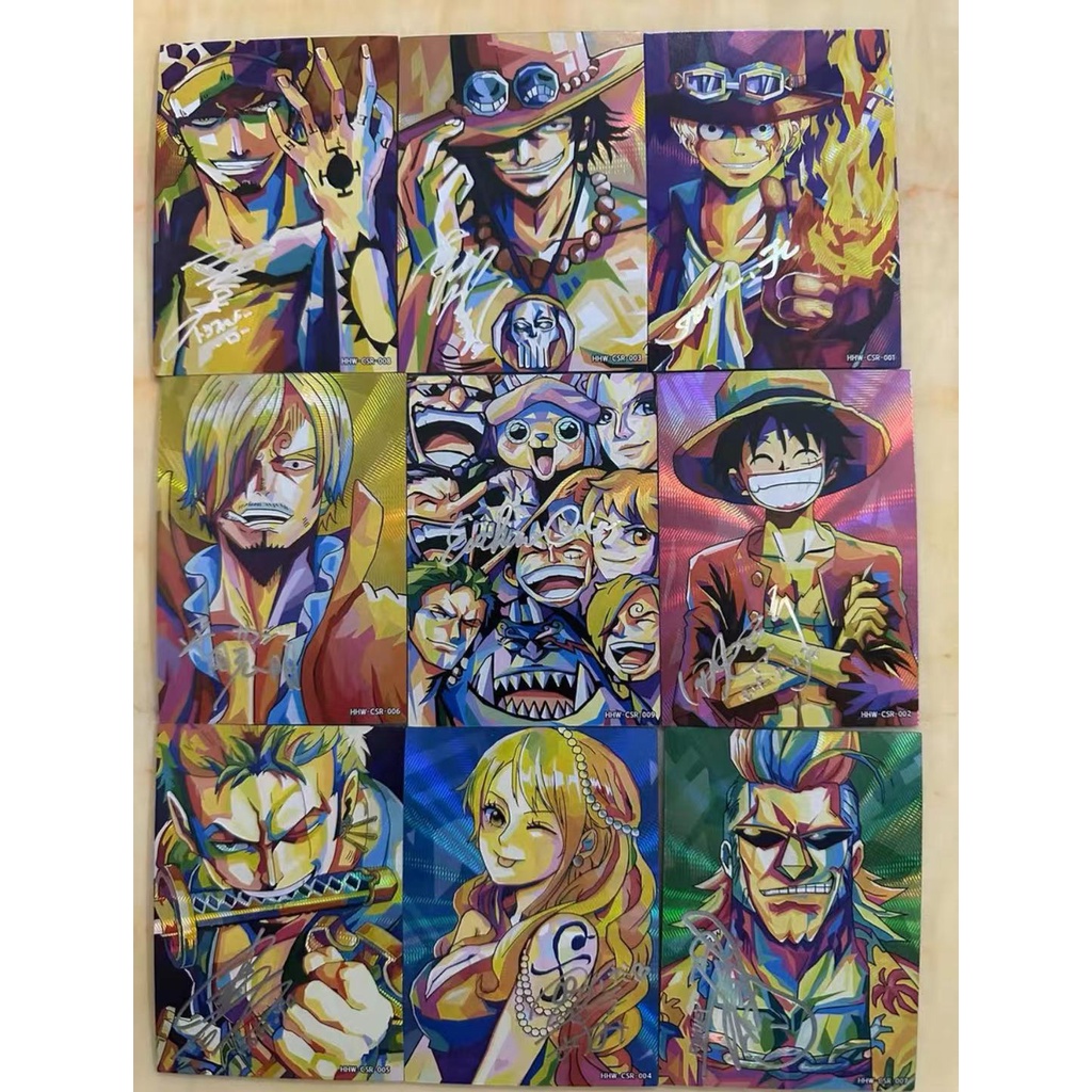 One Piece Anime Card CSR Set Of 9 Cards Shopee Philippines