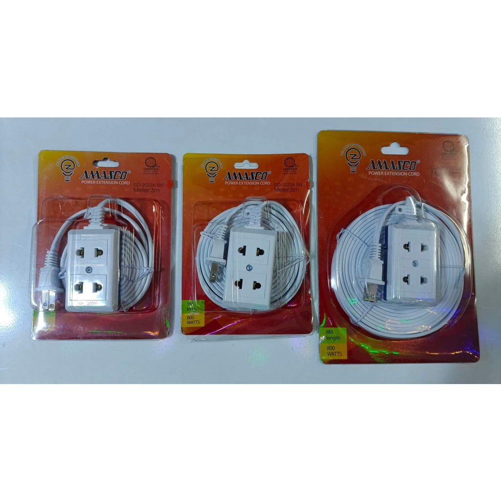 AMASCO Power Extension Cord GD2022A 5M (3m,5m,8m) Shopee Philippines