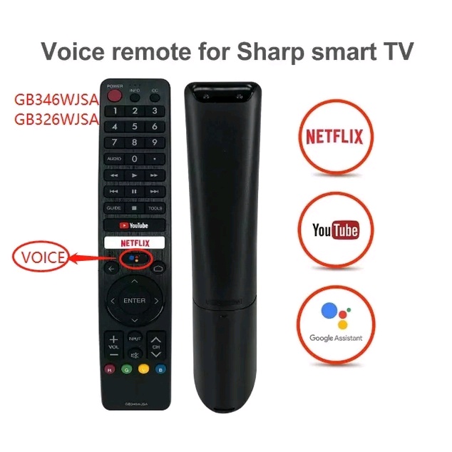 SHARP Smart TV Remote Control for Android GB345WJSA