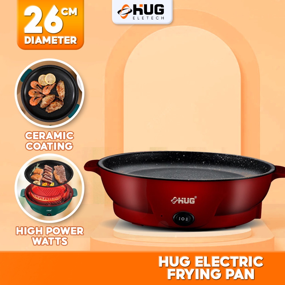 HUG Electric Mini Nonstick Frying Pan High Power Electric Cooker