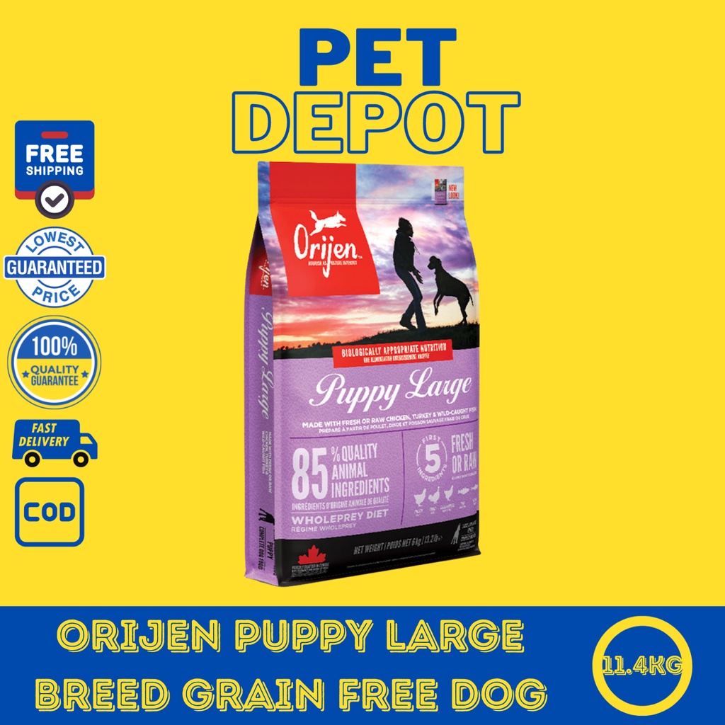 [BEST SELLING] Orijen Puppy Large Breed Grain Free Dog Food 11.4kg