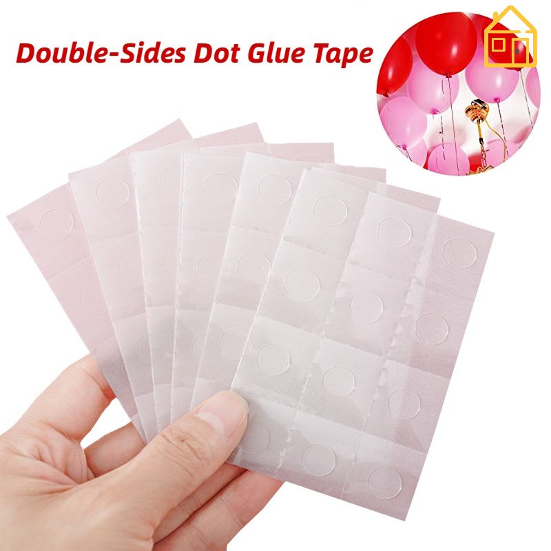 Double-Sided Waterproof Acrylic Adhesive Dots / Transparent Round No ...