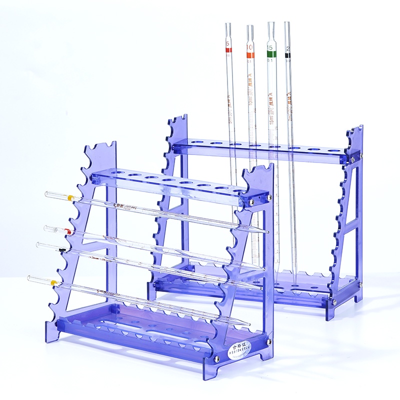 Laboratory Plastic Trapezoidal Pipette Rack 18hole Volumetric Pipette Ring Standard Burette