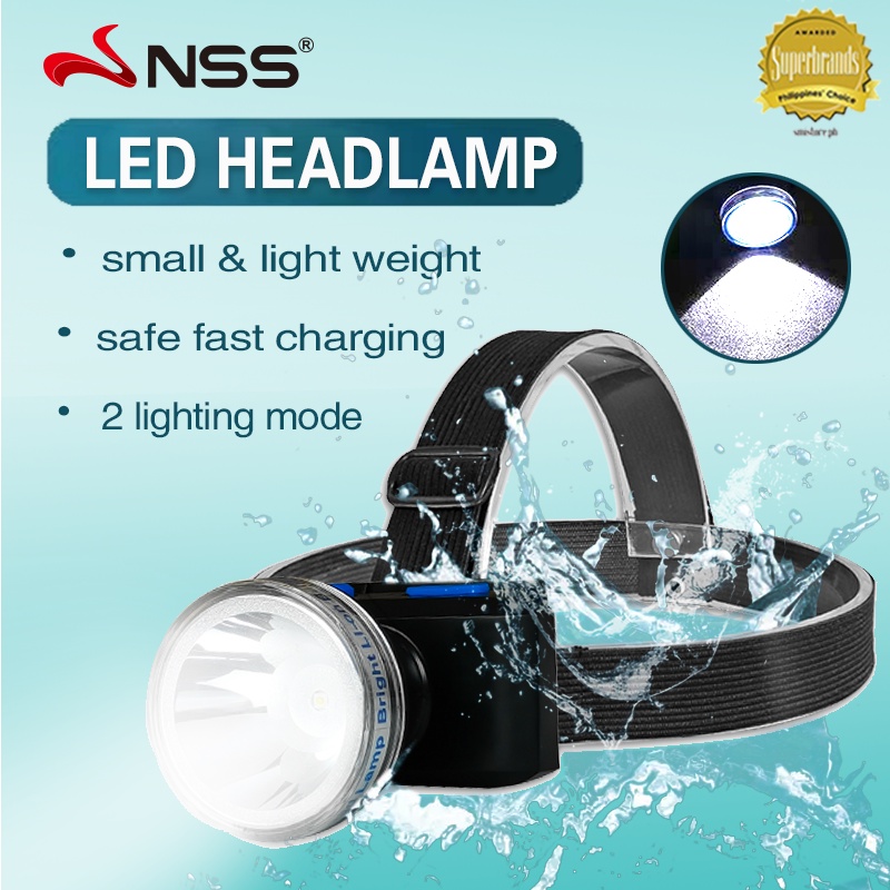 NSS Headlamp Rechargeable Headlight Waterproof Head LED Light 20W & 30W ...