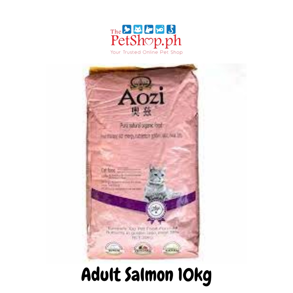 AOZI Organic CAT Food 10KG (ADULT Salmon or KITTEN Tuna ) Shopee