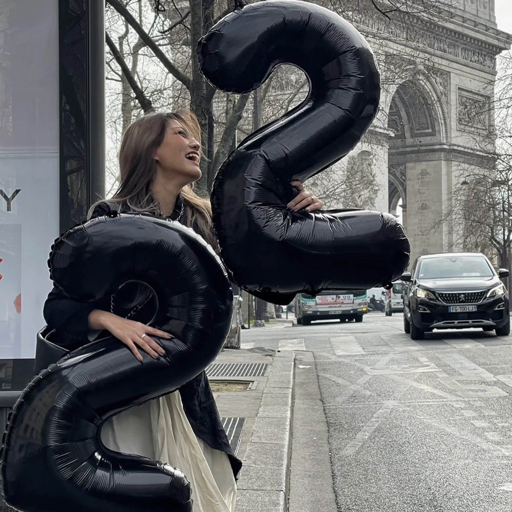 32 inch Black Number Balloon 0-9 for Baby Shower Anniversary Birthday ...