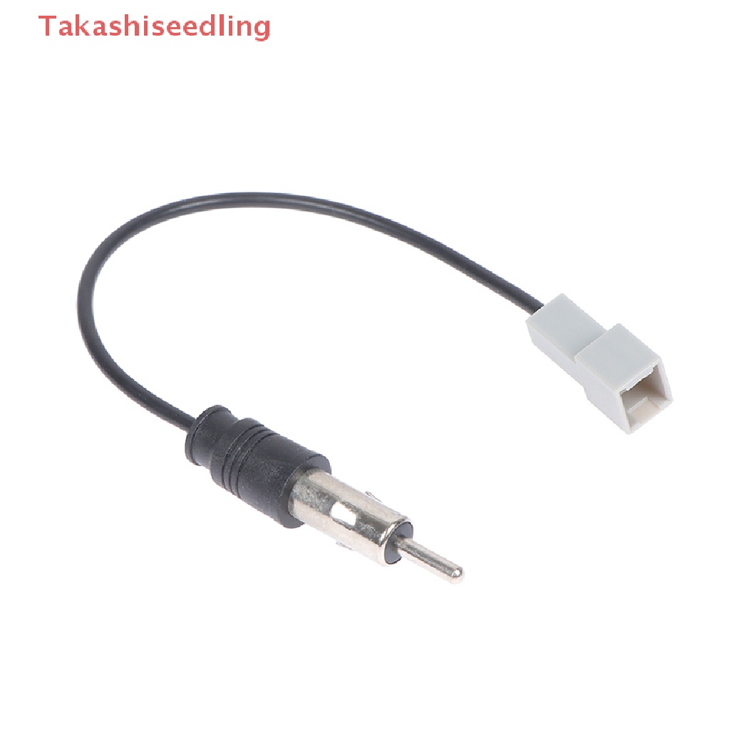 (Takashiseedling) Car Antenna Adapter Female Connector FM Radio CD Wire Cable For Borrego Carens