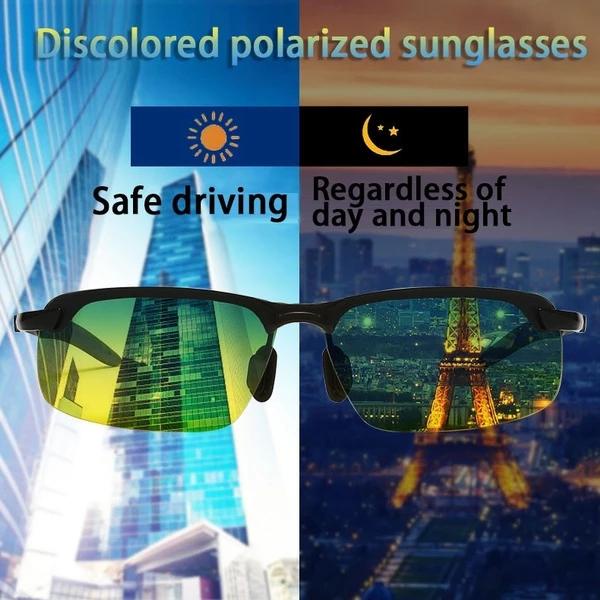 Color Changing Polarized Sunglasses Day and Night Men's Driving Fishing