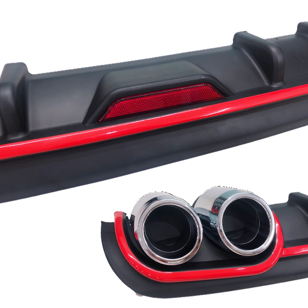 OAPC Universal 120cm Car Rear Bumper Diffusers Lip Spoiler Body Kits ...
