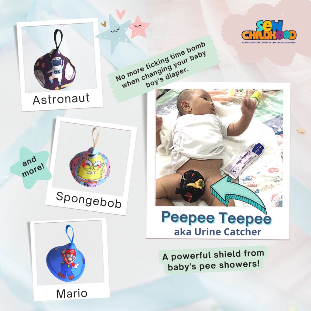 Sew Childhood Peepee Tepee (urine catcher) Shopee Philippines