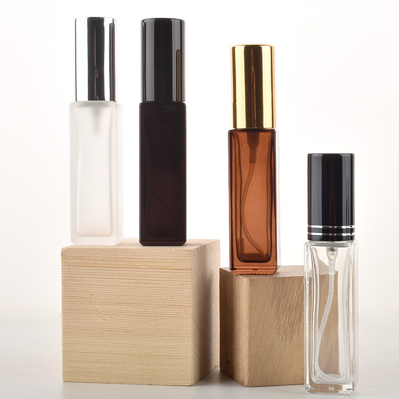 10ml Mini Perfume Spray Bottles Glass Refillable Bottle Portable Travel  Oils Liquid Cosmetic Container Colors - Main Image