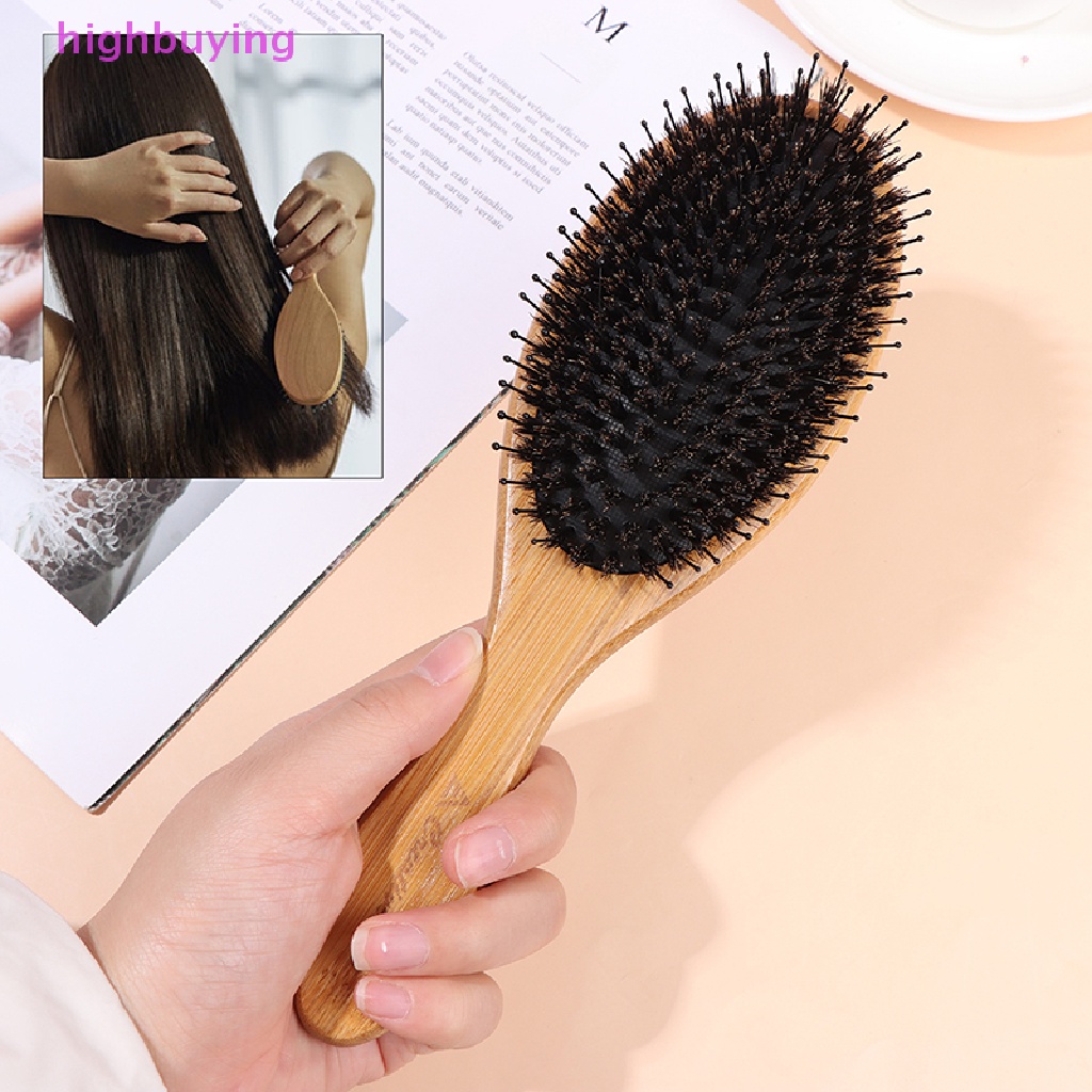 Silkie Acetate Resin Ultimate Smoothing Boar Bristle Brush Shine Detangling Straightening Gloss Natural Wigs Hair Extensions Slick Polish Curly Fine Straight Thick Hair Frizz Ergonomic (Tortoiseshell - View #11