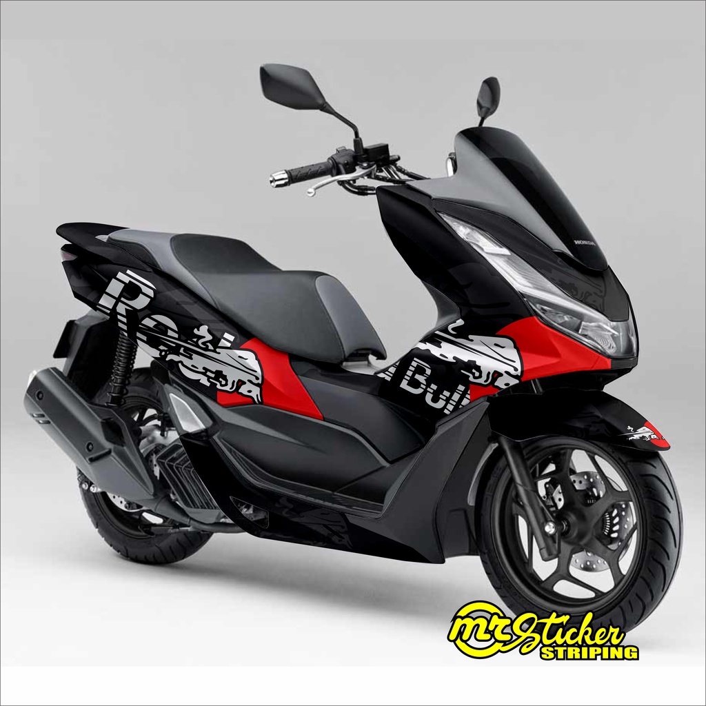 Sticker decal honda pcx full Body costum sticker free design motif ...