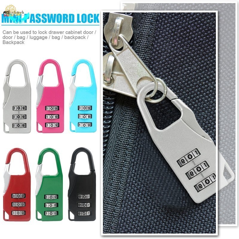 Bags Baggage Door Padlock,3 Dial Digit Combination Secret Safe Code ...
