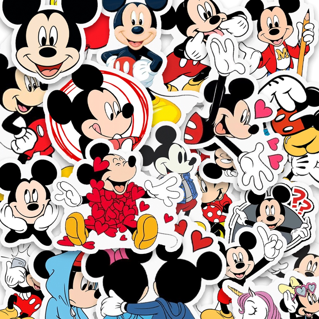 MICKEY MOUSE - Waterproof Stickers Small Random Designs | Laptop ...