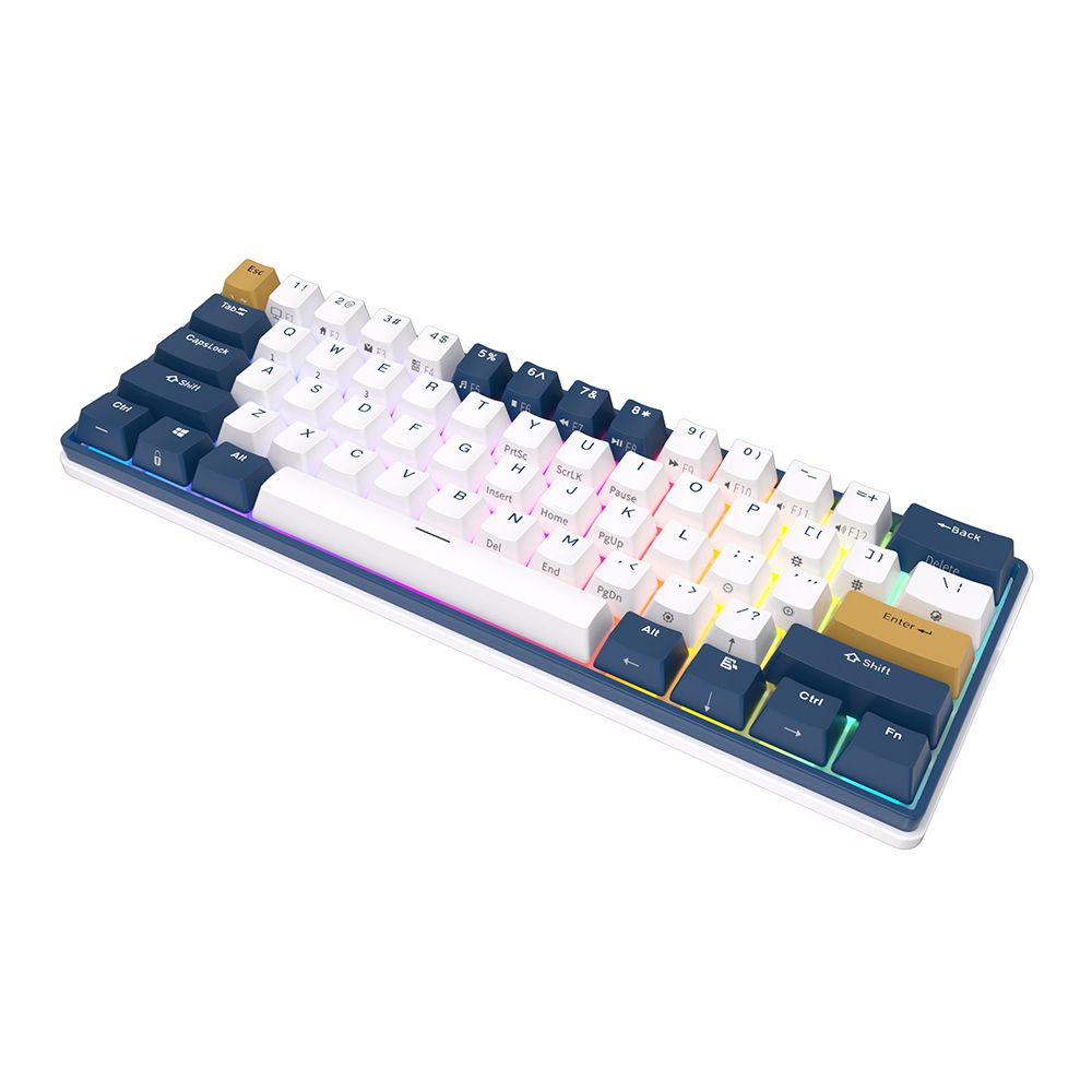 RK Royal Kludge RK61 Plus 61-Keys Tri-Mode Wireless Mechanical Keyboard ...