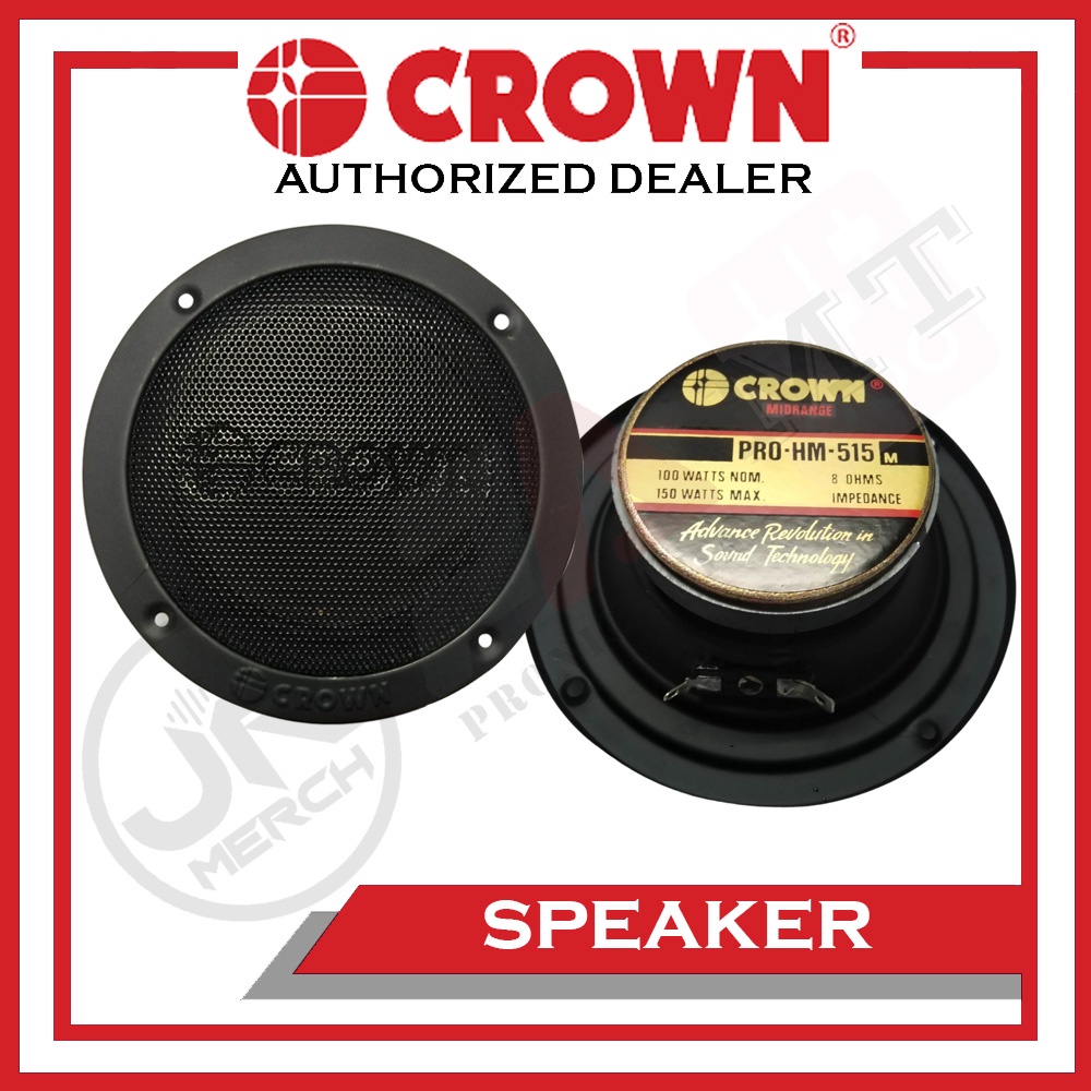 CROWN 5" 150 watts Midrange Speaker (PROHM515M) w/ Capacitor Shopee Philippines