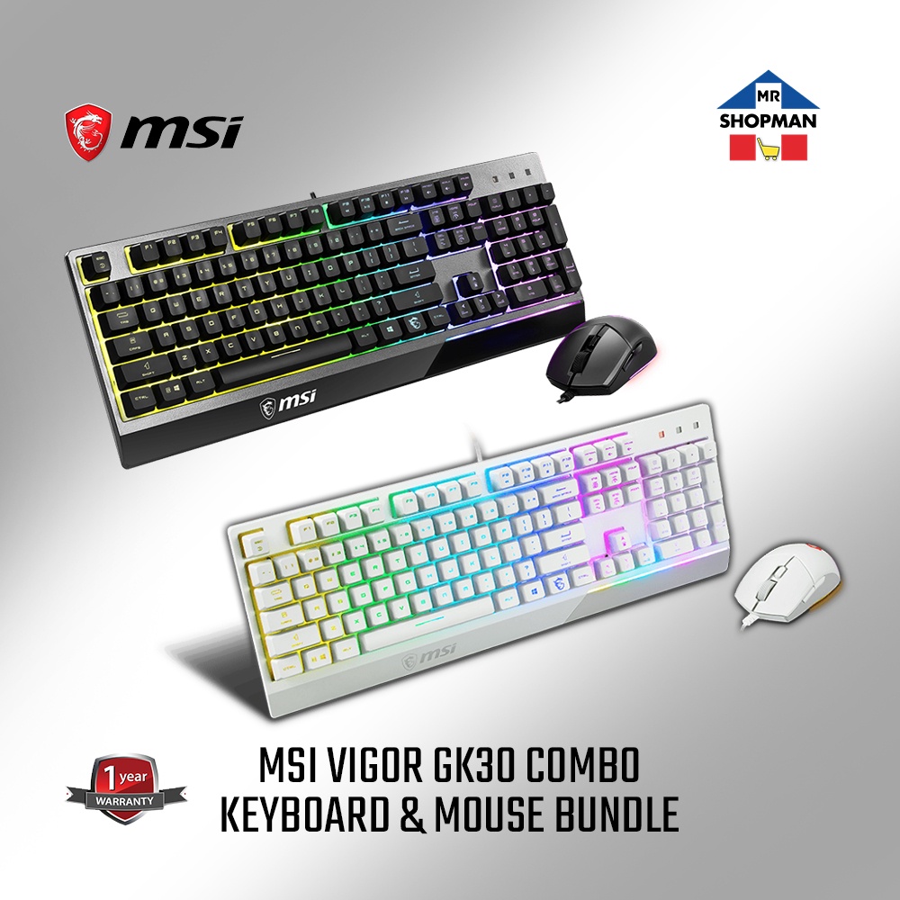 Msi Vigor GK30 Combo Keyboard and Mouse Bundle Shopee Philippines