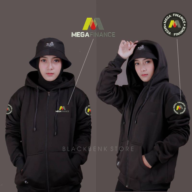 Mega Finance Jacket custom Computer Embroidery logo | Shopee Philippines