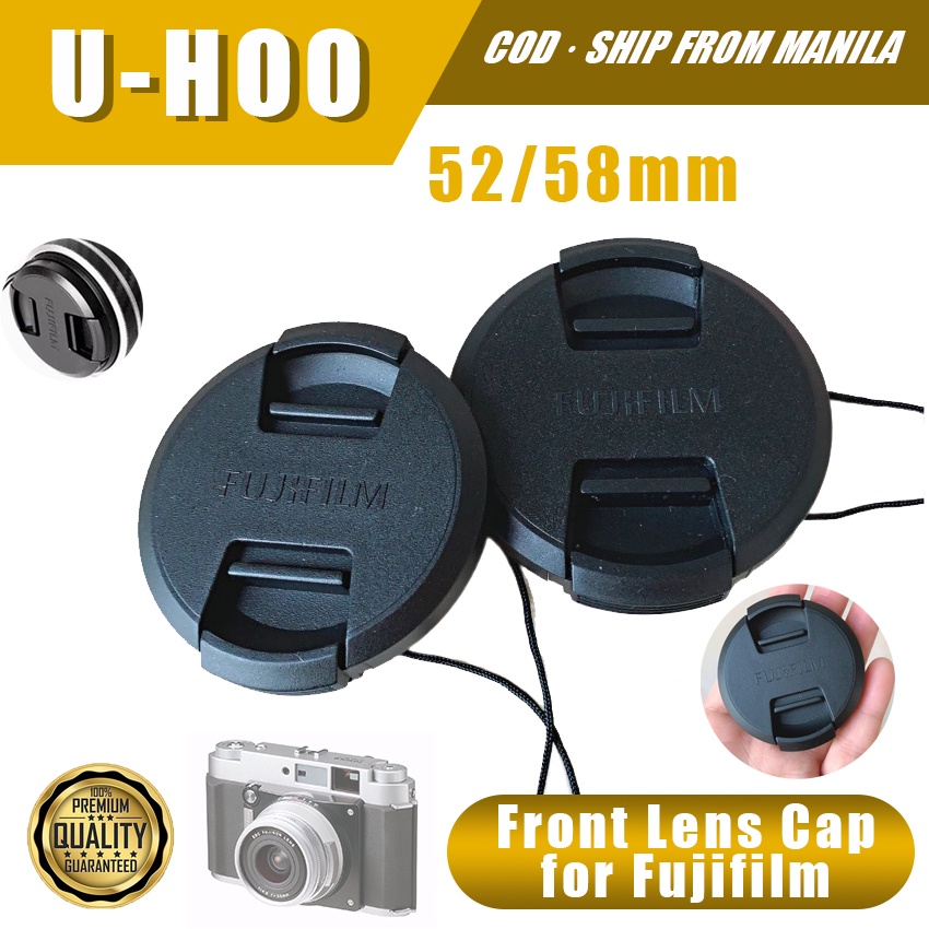Fujifilm XA1 XA2 XA3 XA5 XA20 XT10 lens cap 15-45mm 52mm front filter ...