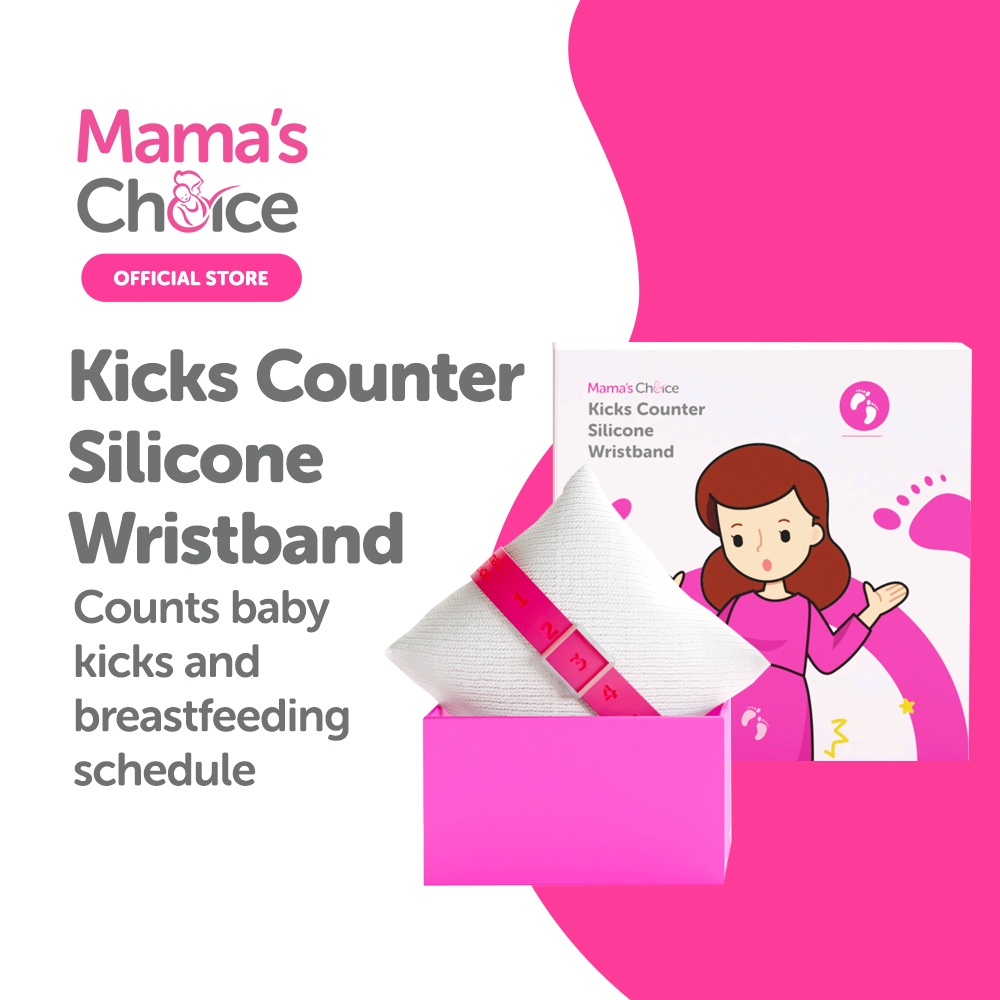 Mama's Choice Kicks Counter Silicone Wristband Baby Kick Counter