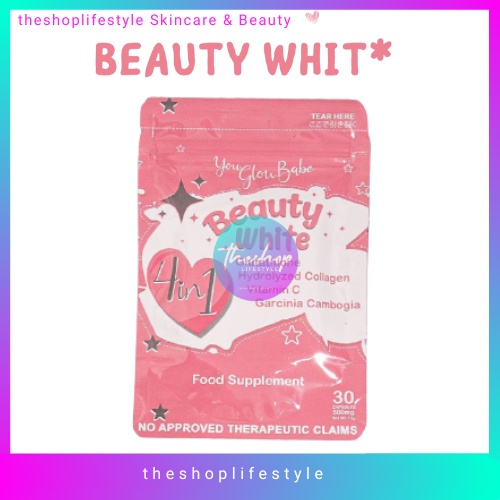 YOU GLOW BABE BEAUTY WHITE 4in1 GLUTATHIONE COLLAGEN SLIMMING, SHEPPU ...