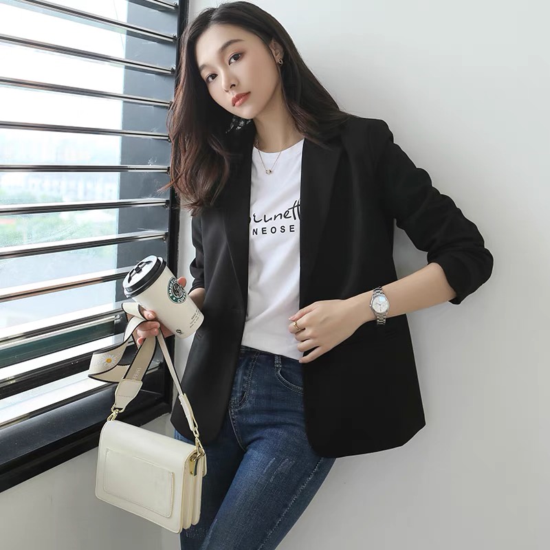 #2106 Formal Blazer for Women S-XXL Black Office Suit | Shopee Philippines