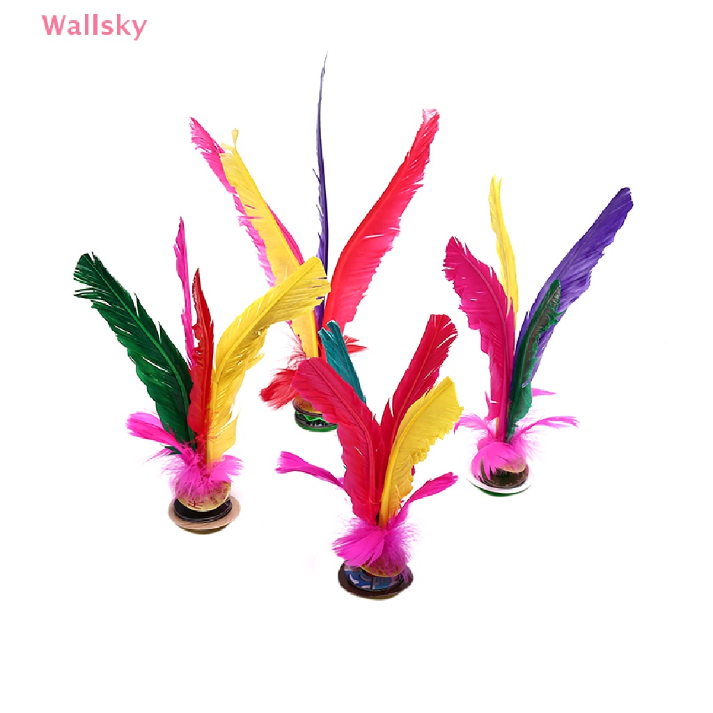 Wallsky> China Jianzi Footbal Foot Kick Handwheel Fancy Goose Feather
