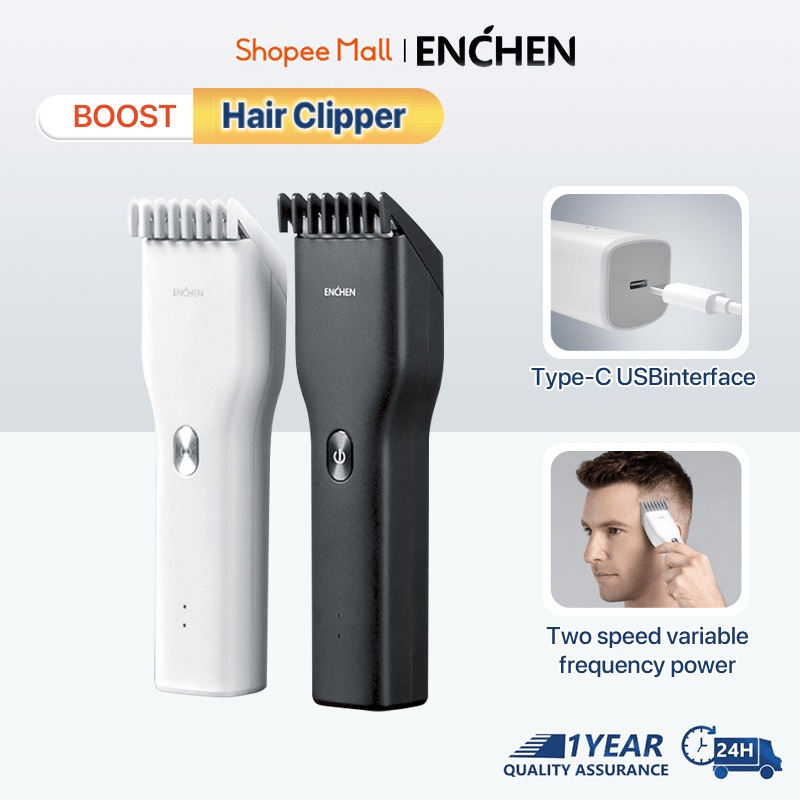 Enchen Boost Professional Hair Clippers Haircut Rechargeable Razor