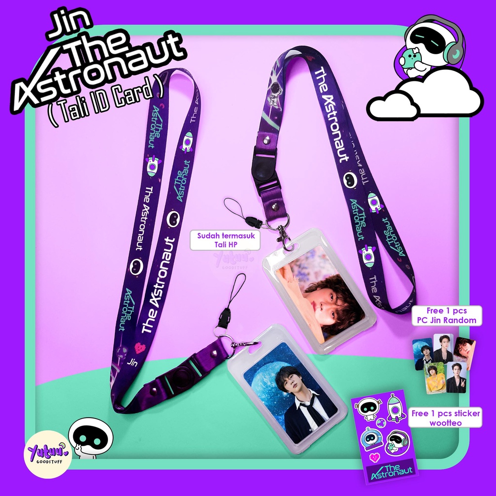Bangtan Jin The Astronaut Lanyard KPOP Lanyard/ ID card Lanyard
