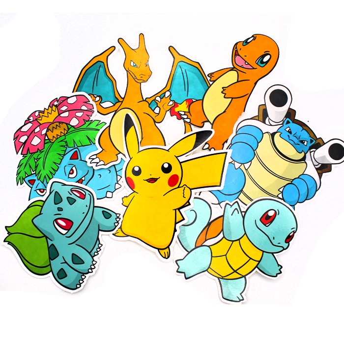 Vinyl Waterproof Laminated Pokemon Stickers | Blastoise Bulbasaur ...