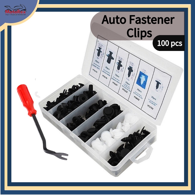 100pcs set Universal Car Auto Fastener Clip Car Expansion Screws ...