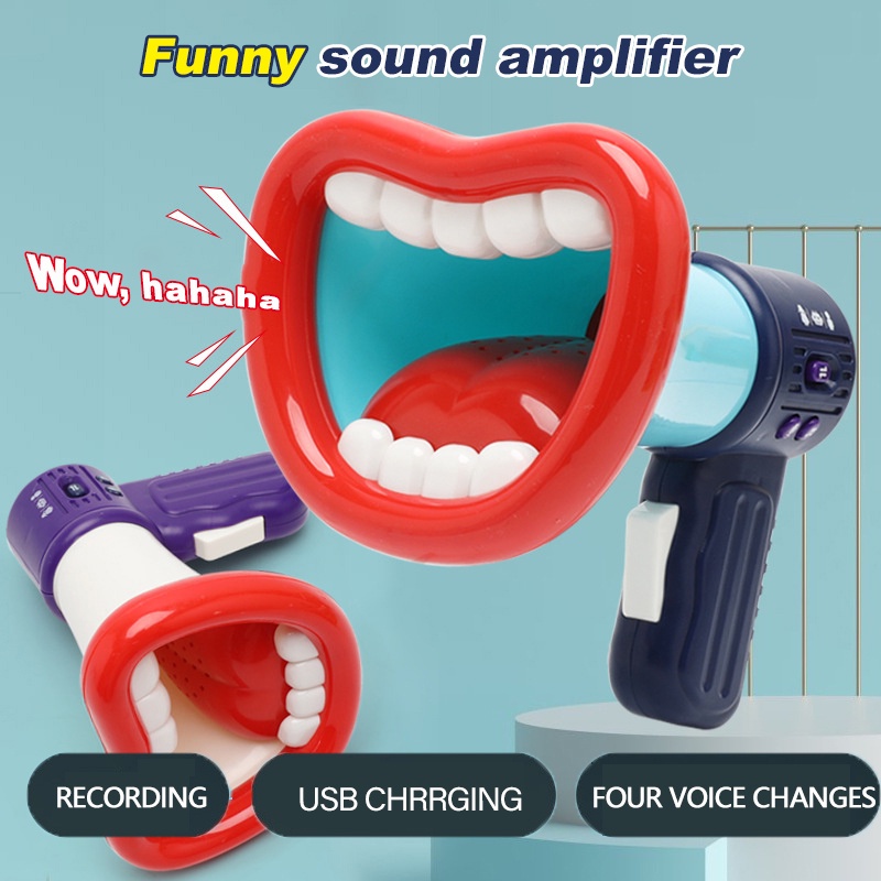 Funny Voice Toy Voice Changer Funny Handheld Megaphone MultiChannel