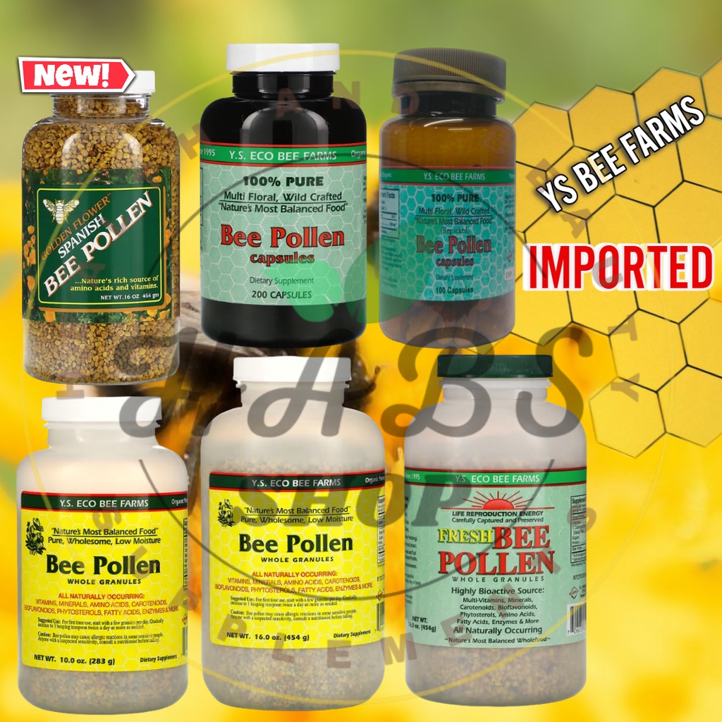 (EXP. DATE DEC.2023) YS Eco Bee Farms Bee Pollen Whole Granules Fresh