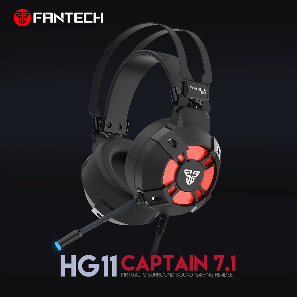 Fantech HG11 Captain 7.1 Wired Gaming Headset 7.1 Surround Sound with ...