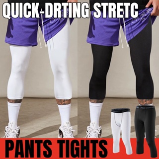 Basketball shorts 3/4 Compression Running trousers Men Cropped Tights  Basketball Leggings Sport Bottoms Jogging Collision knees